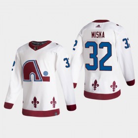 Colorado Avalanche Hunter Miska 32 2020-21 Reverse Retro Authentic Shirt - Mannen